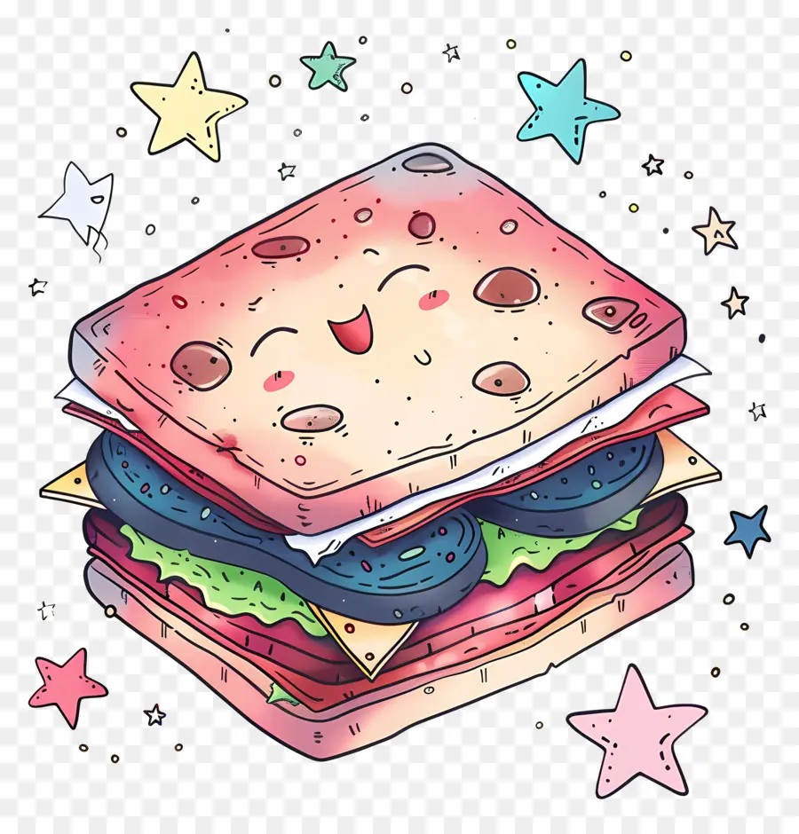 Sandwich，Kartun Sandwich PNG