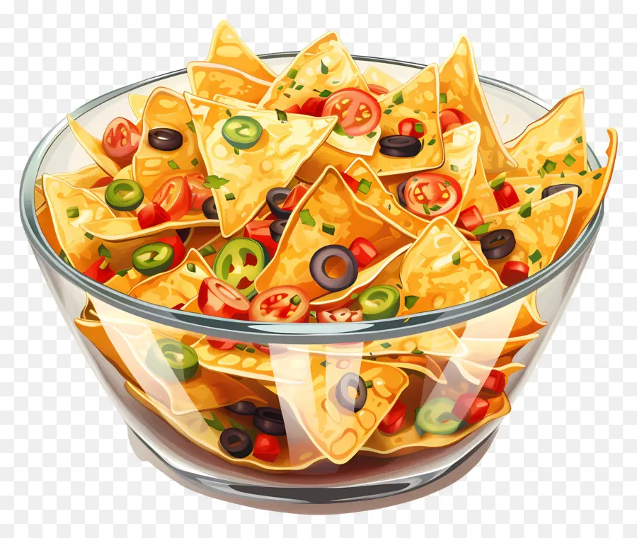 Semangkuk Nacho，Nachos PNG