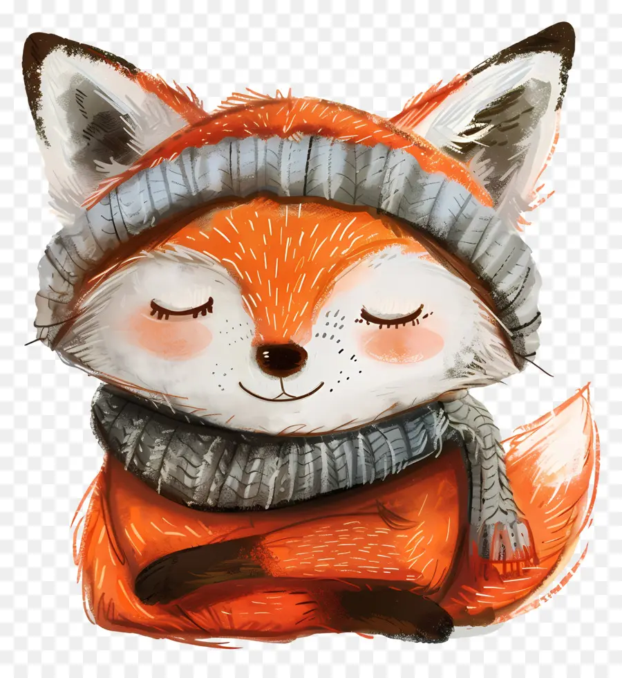 Fox Lucu，Fox Ilustrasi PNG