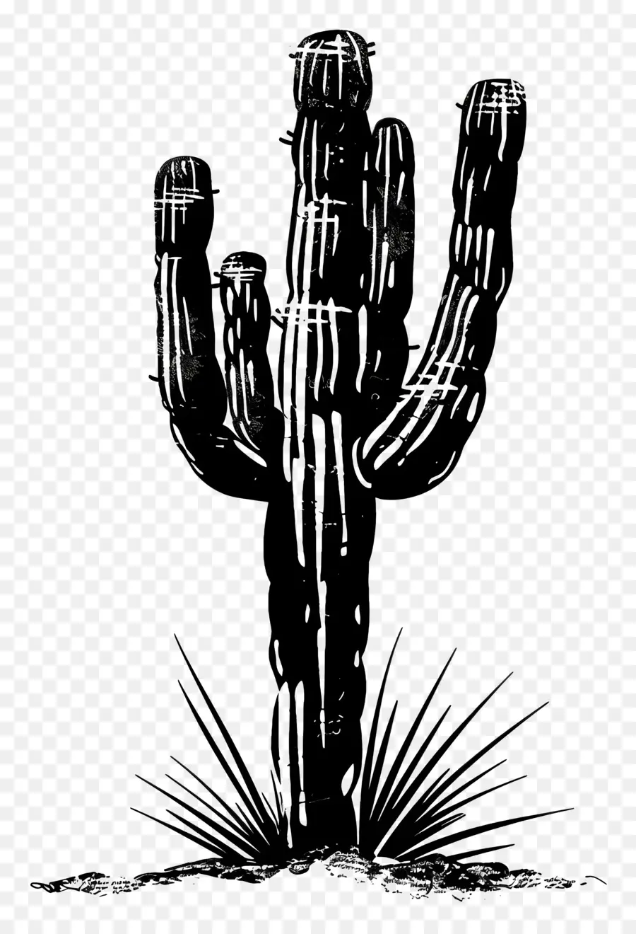 Siluet Saguaro Kaktus，Kaktus PNG