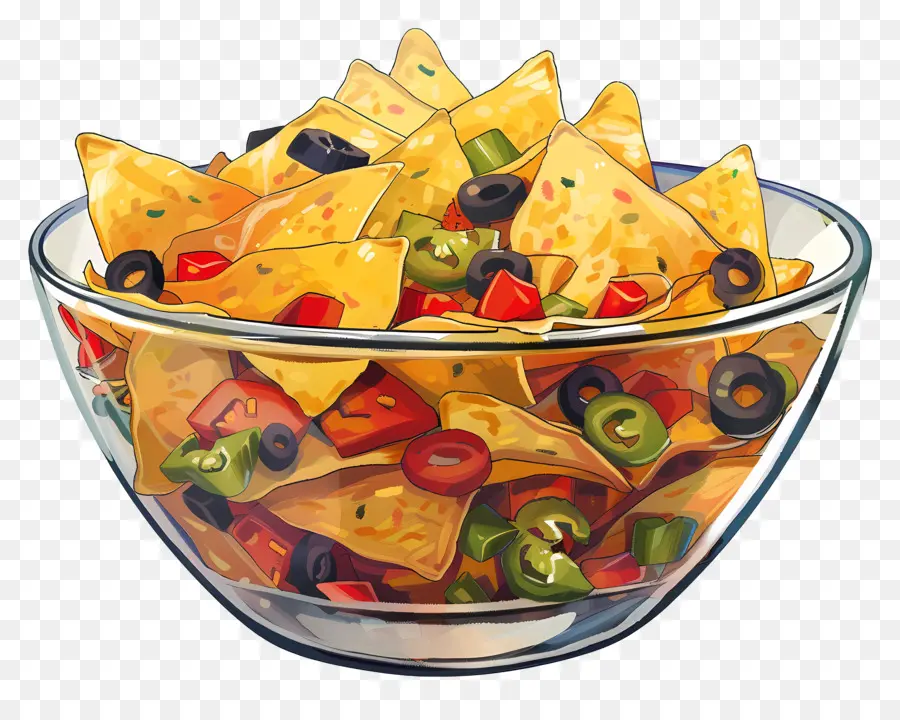 Semangkuk Nacho，Nachos PNG