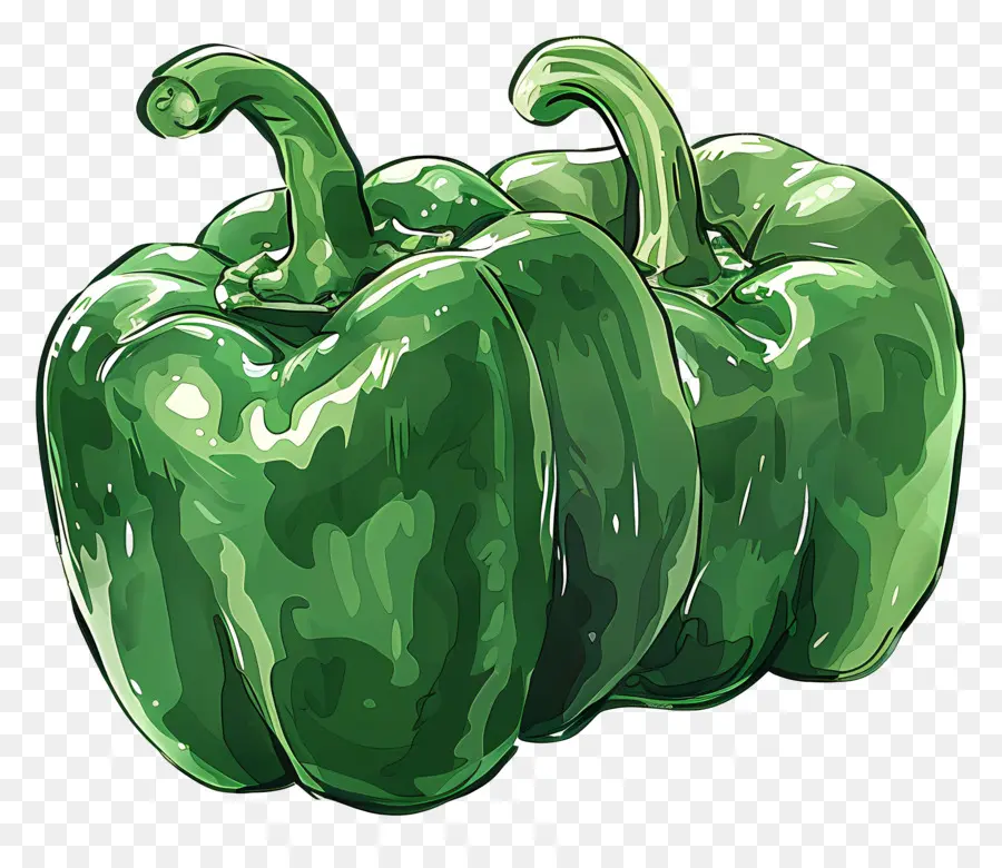 Paprika，Paprika Hijau PNG