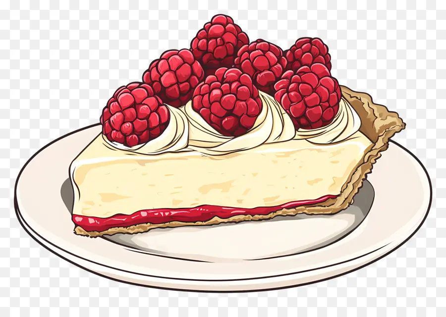 Pai Krim Raspberry，Cheesecake PNG