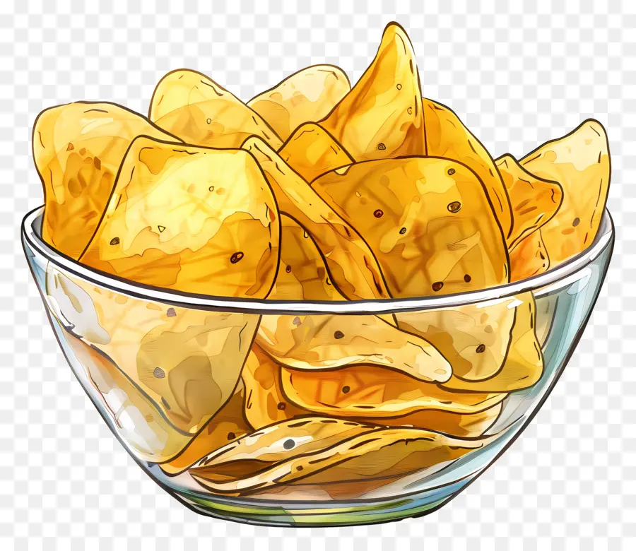 Semangkuk Chip，Tortilla Chips PNG