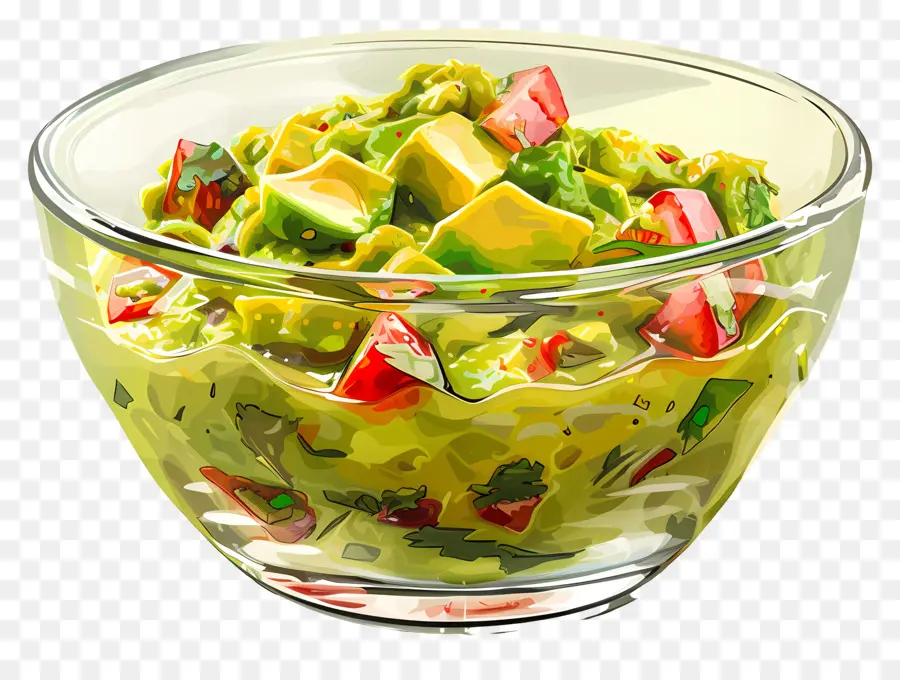 Semangkuk Guacamole，Salsa PNG