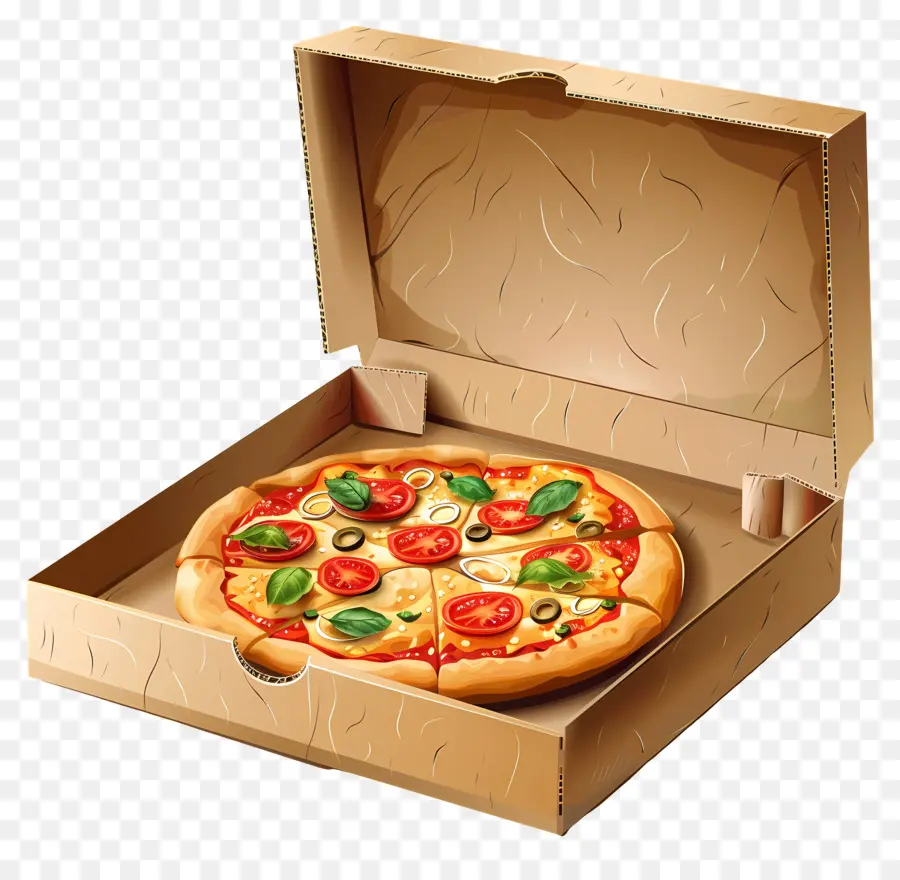 Pizza Di Dalam Kotak，Pizza PNG