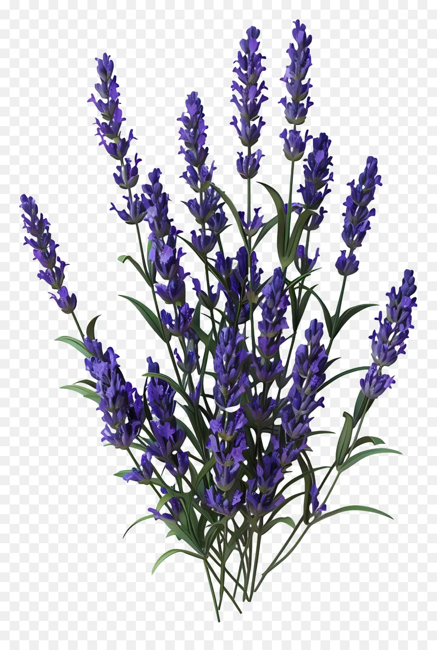 Lavender 3d，Bunga Lavender PNG