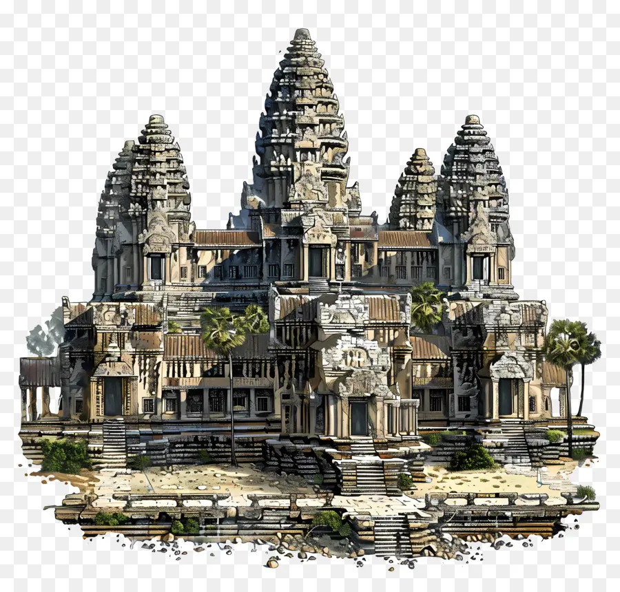 Angkor Wat，Kuil Kuno PNG