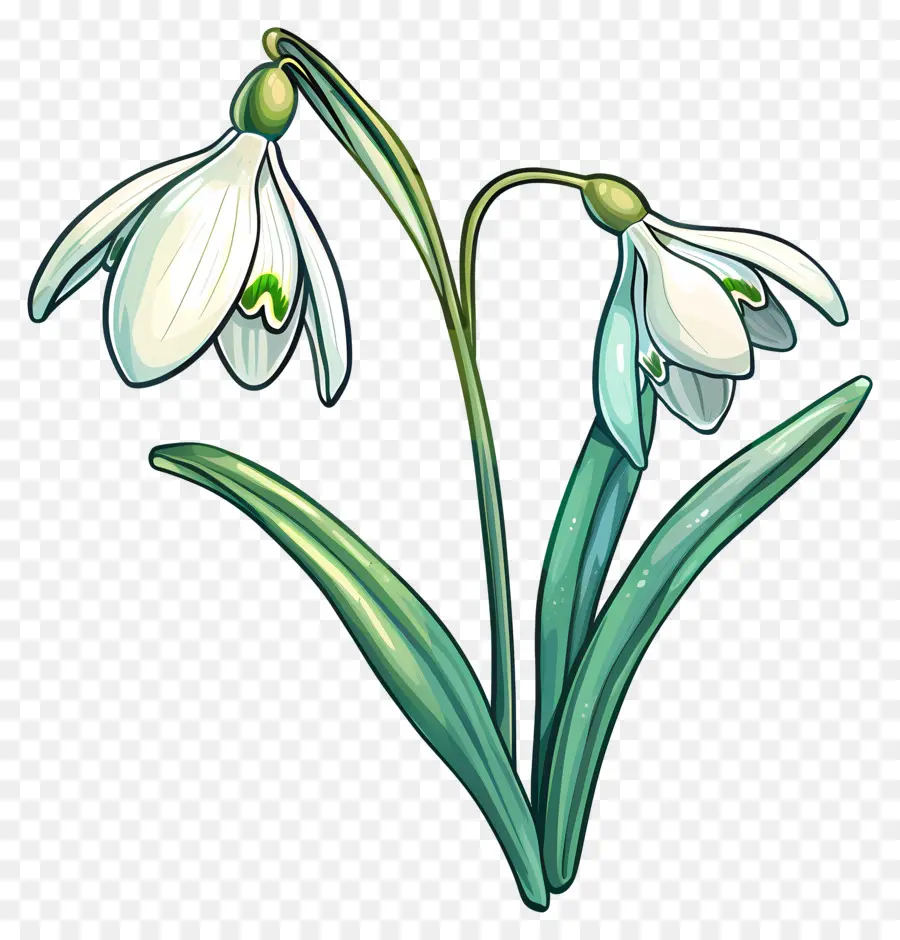 Bunga Snowdrop，Snowdrops PNG