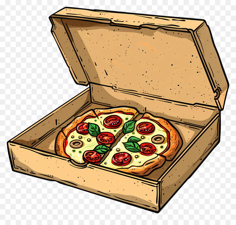 Pizza Di Dalam Kotak，Pizza PNG