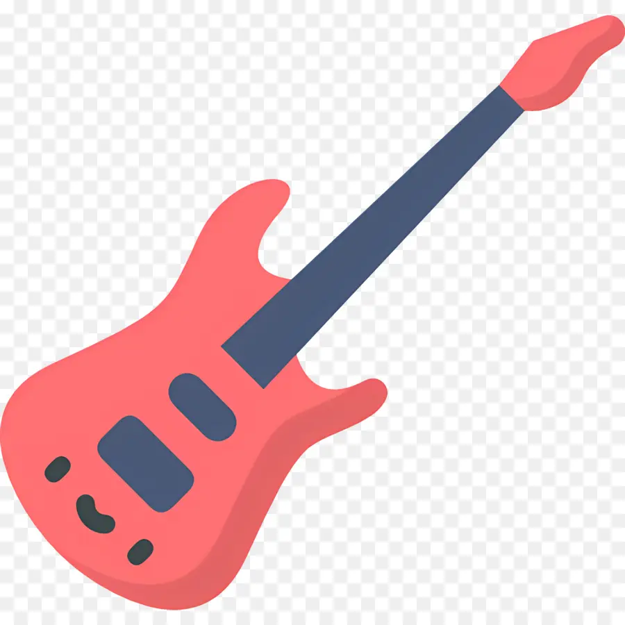 Gitar，Gitar Listrik Merah PNG