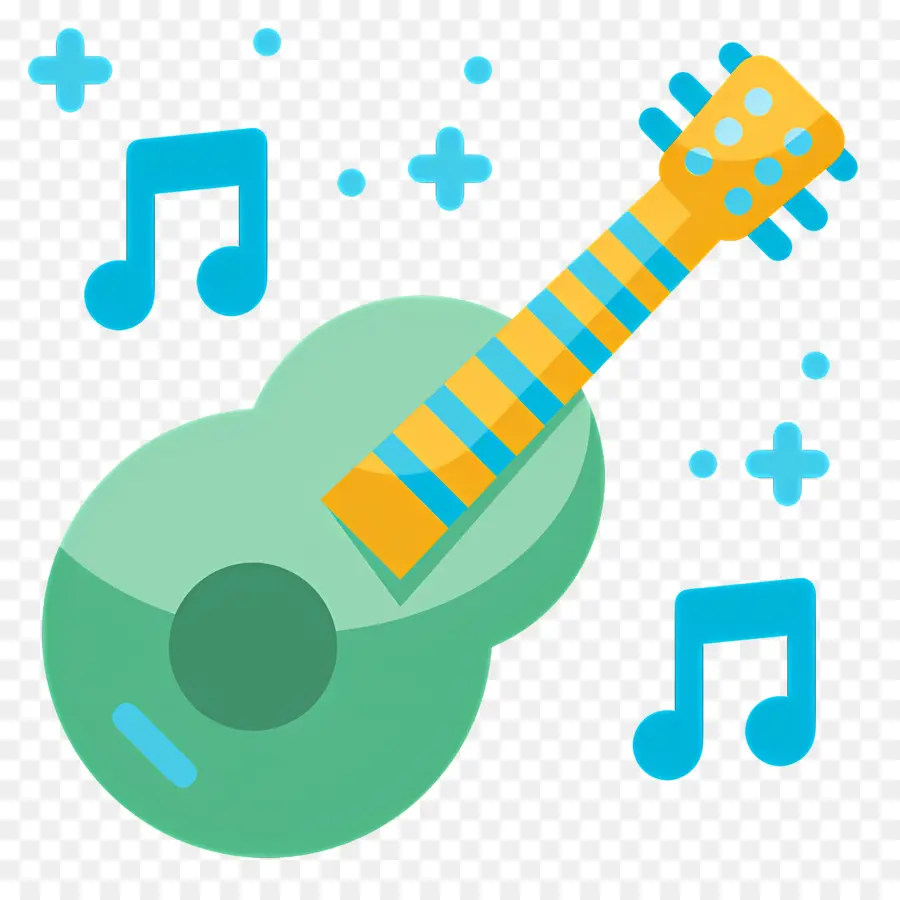 Gitar，Catatan Musik PNG