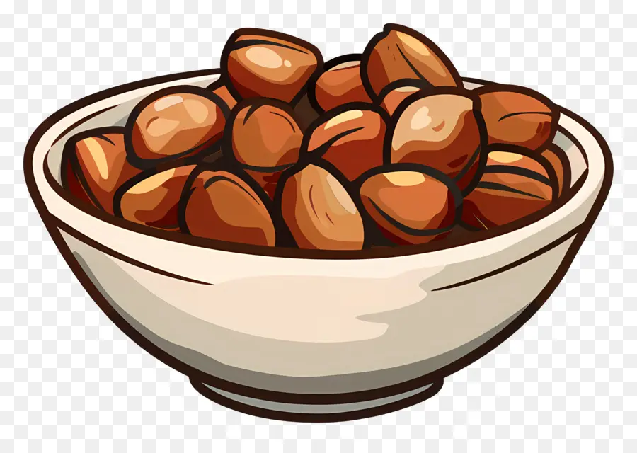 Semangkuk Kacang，Almond PNG