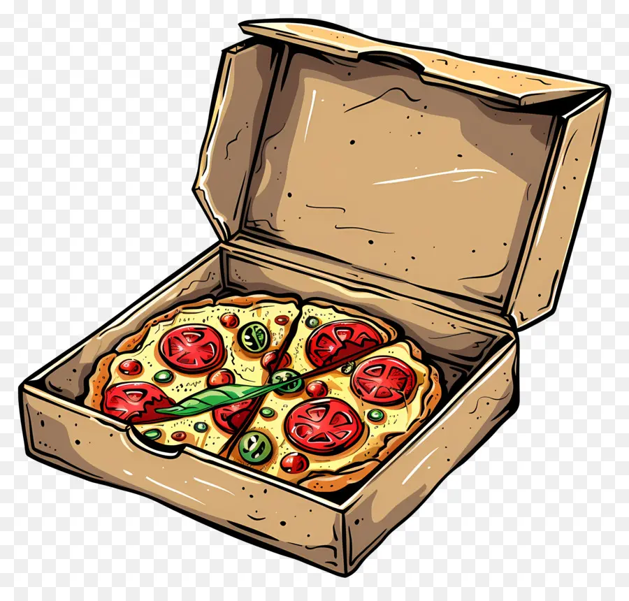 Pizza Di Dalam Kotak，Pizza PNG