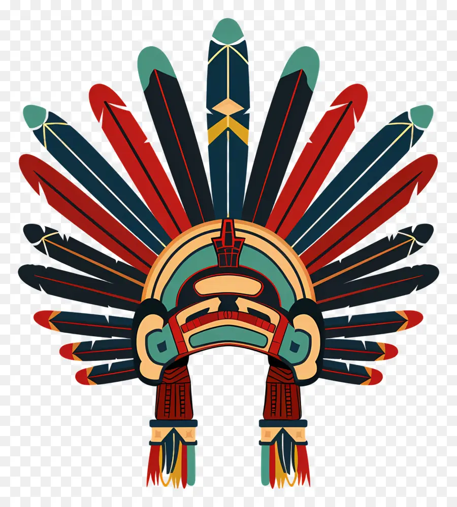 Headdress Maya，Penduduk Asli Amerika PNG