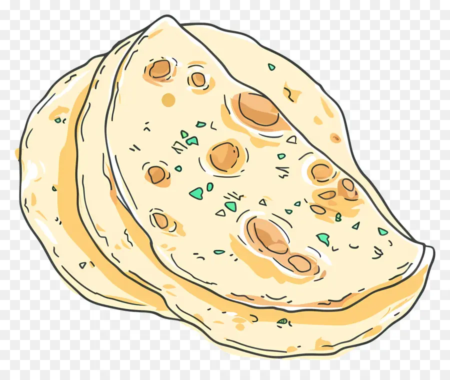 Roti Naan，Flatbreads PNG