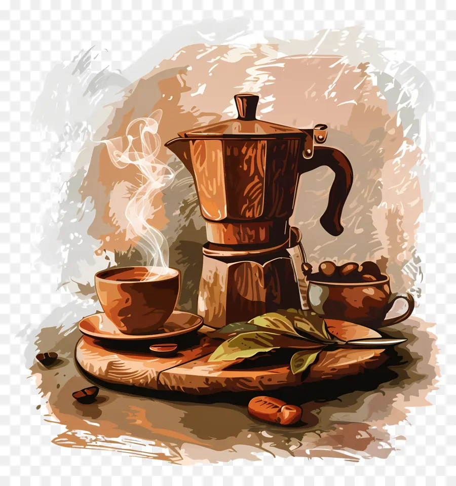 Studio Seni，Kopi Pot PNG