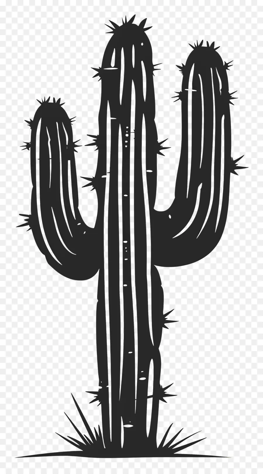 Siluet Saguaro Kaktus，Kaktus PNG