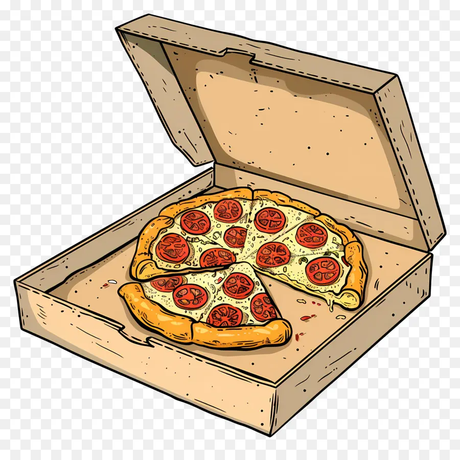 Pizza Di Dalam Kotak，Pizza Slice PNG