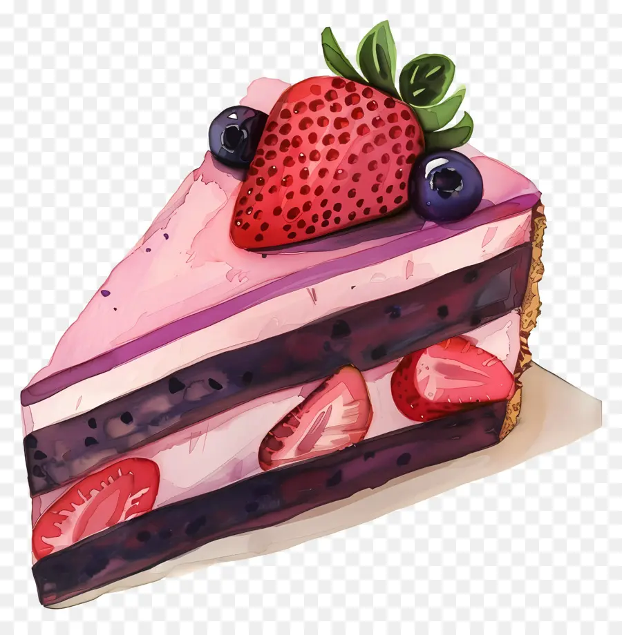 Kue Strawberry Mousse，Blueberry Pie PNG