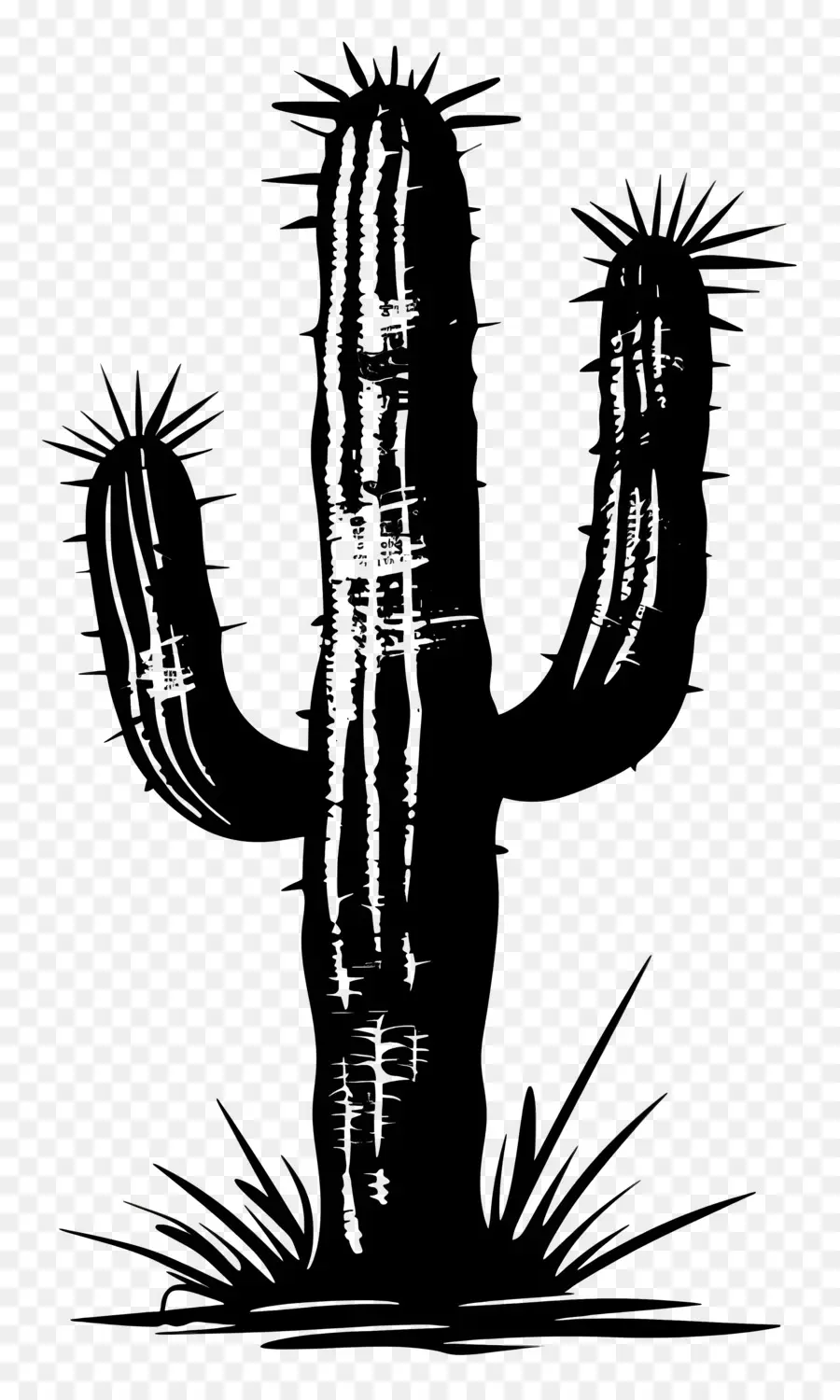 Siluet Saguaro Kaktus，Kaktus PNG