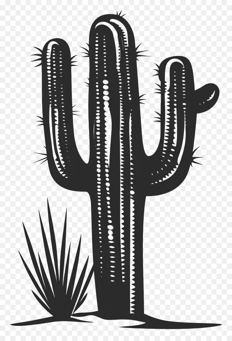 Siluet Saguaro Kaktus，Kaktus PNG