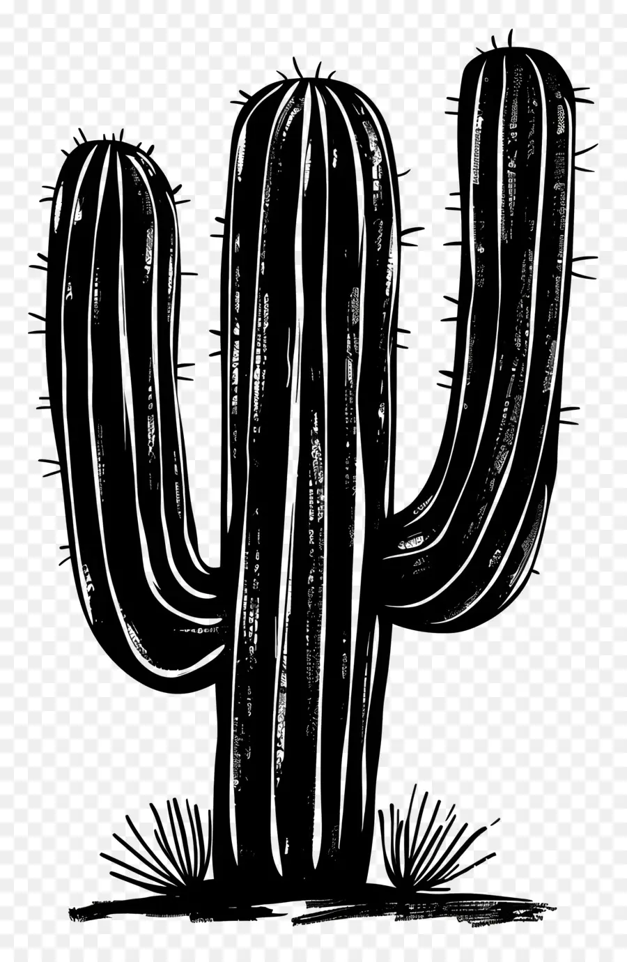 Siluet Saguaro Kaktus，Kaktus PNG