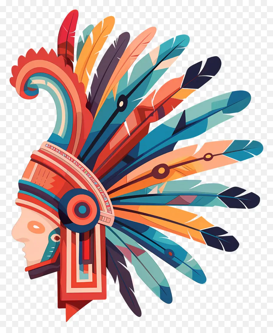 Headdress Maya，Penduduk Asli Amerika PNG