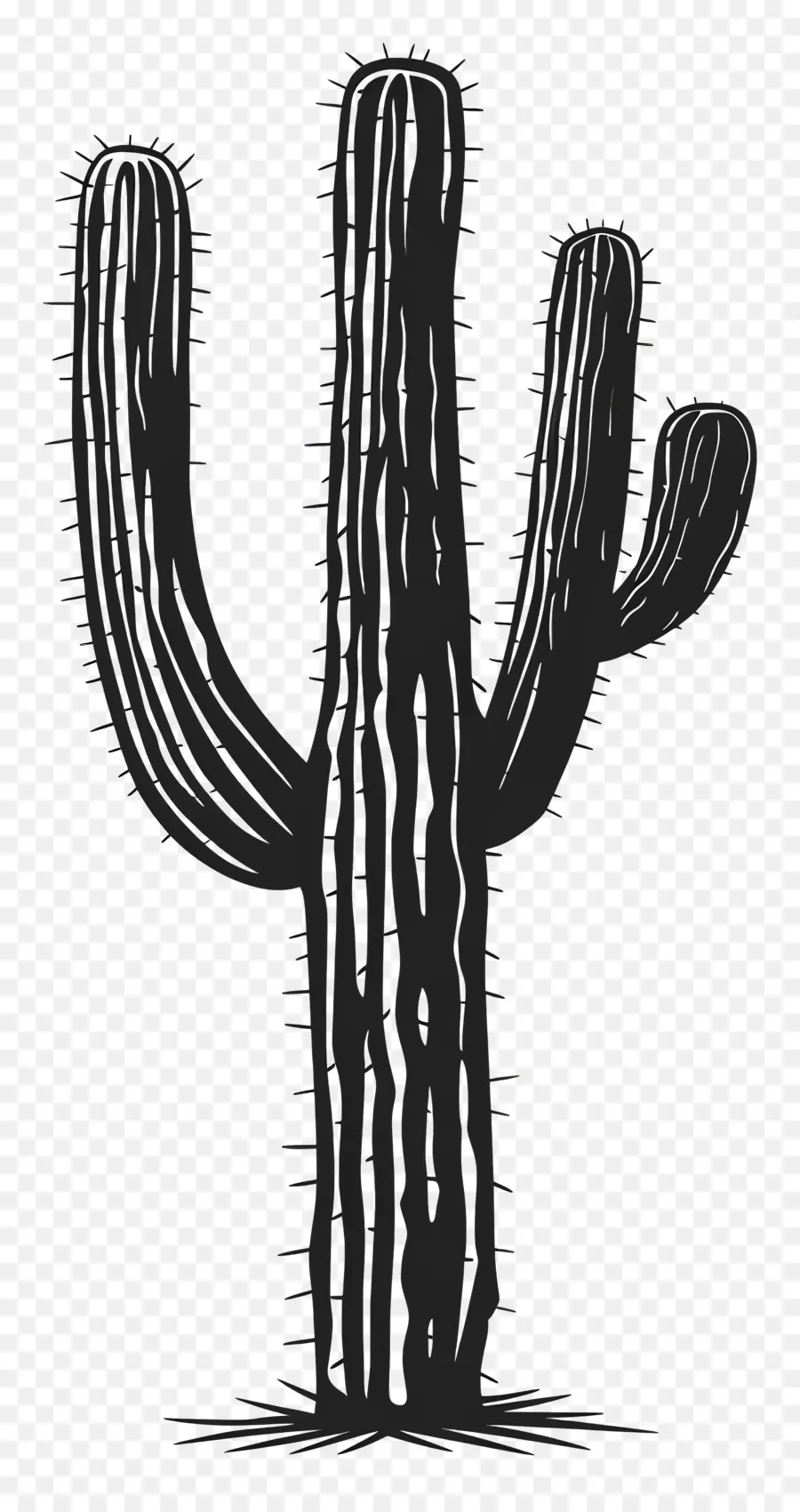 Siluet Saguaro Kaktus，Kaktus PNG