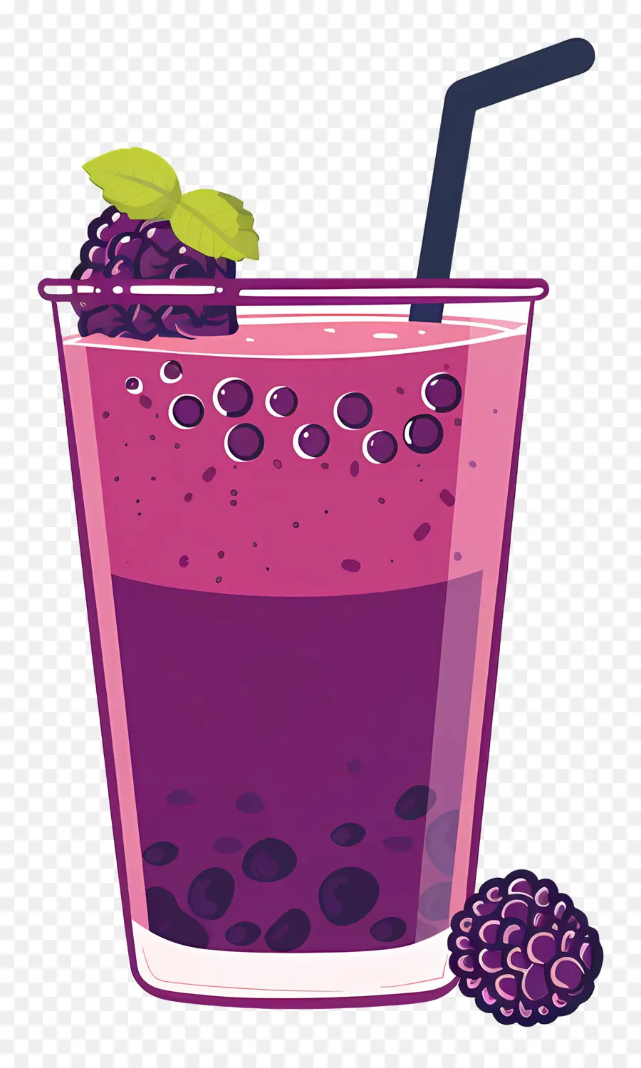 Minuman Berry，Smoothie Ungu PNG