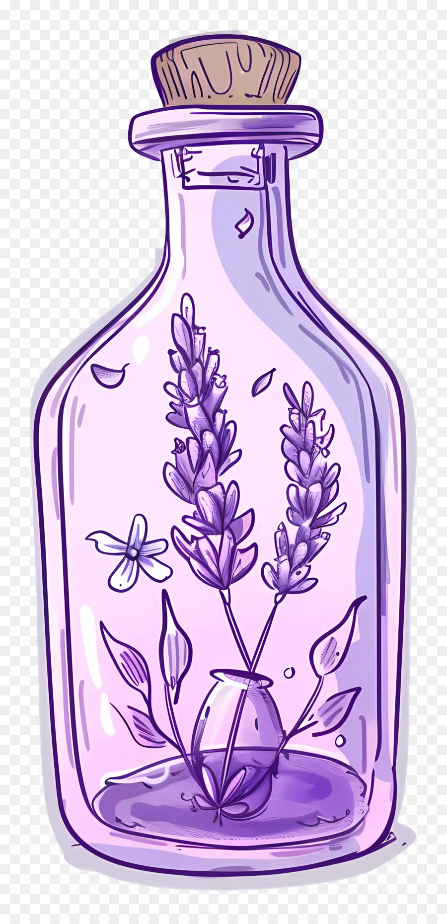 Botol Ramuan Lavender，Lavender PNG