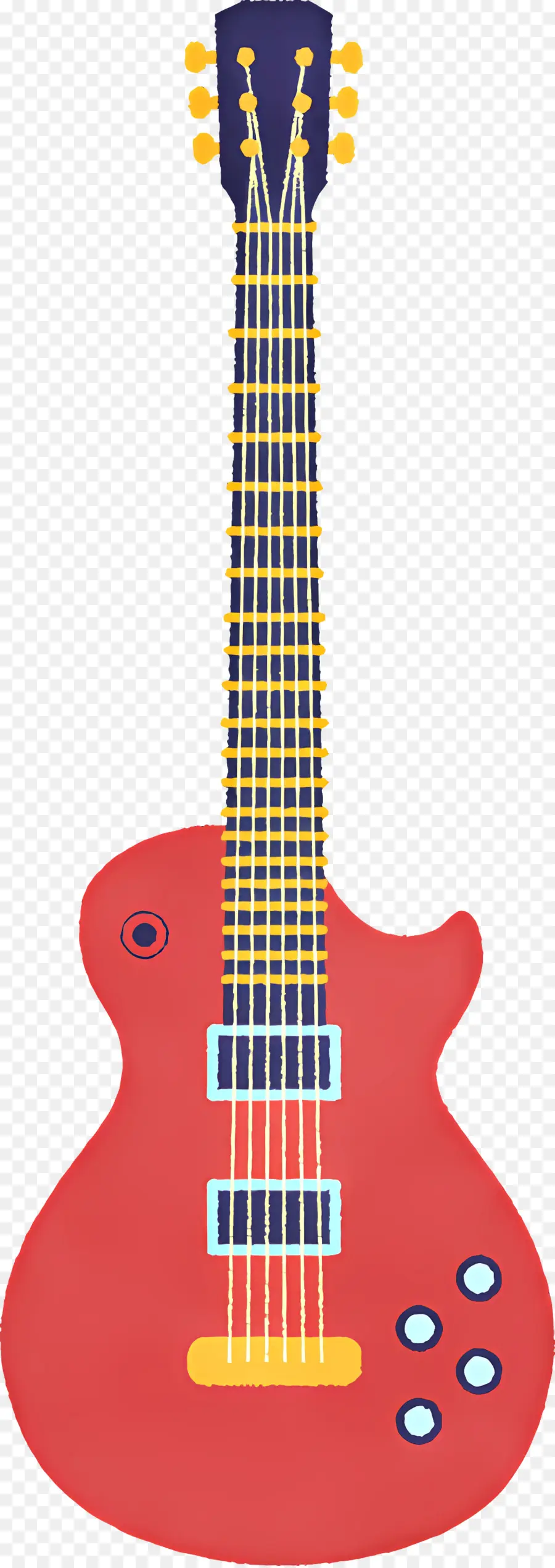 Musik，Gitar Listrik Merah PNG