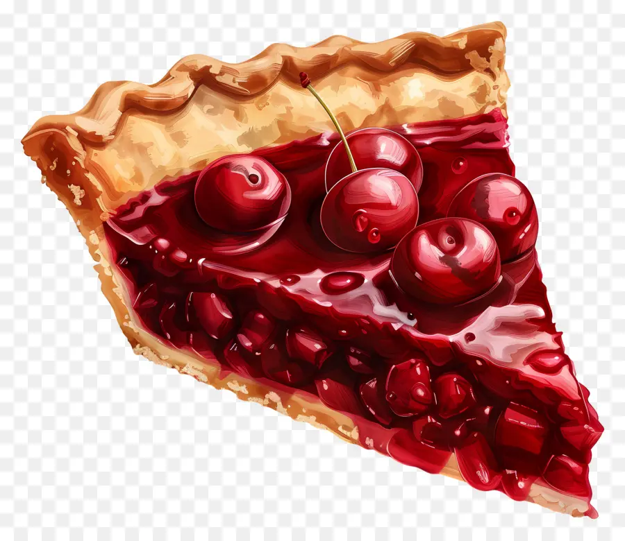 Cherry Pie，Makanan Penutup PNG