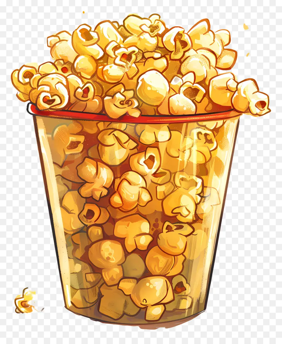 Popcorn，Kuning PNG