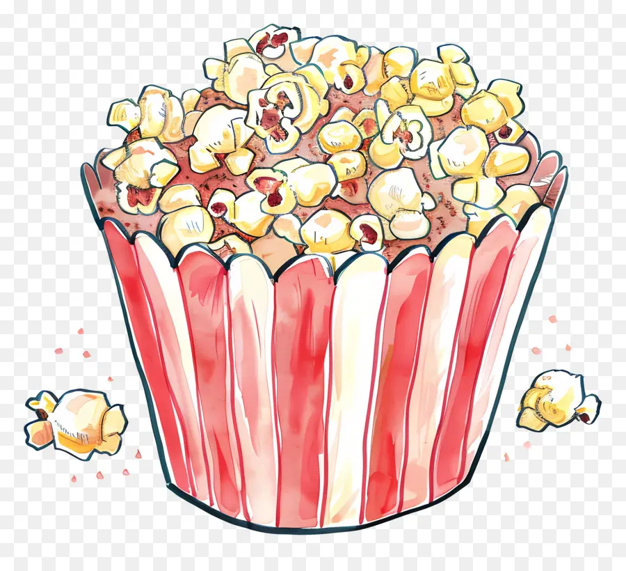 Popcorn，Cangkir Kertas PNG