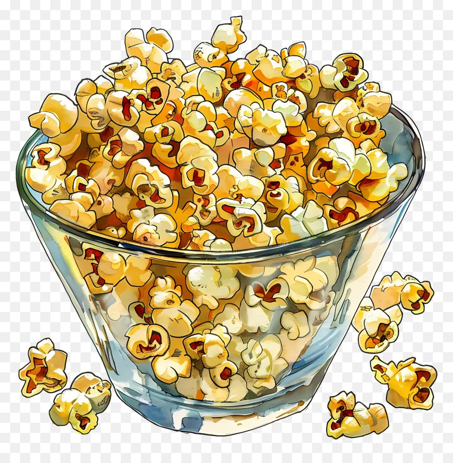 Popcorn，Makanan Ringan PNG