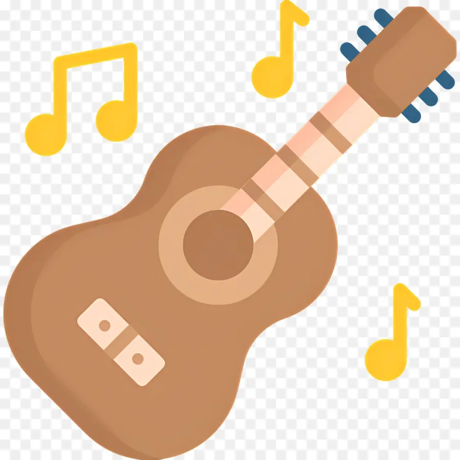 Gitar，Catatan Musik PNG