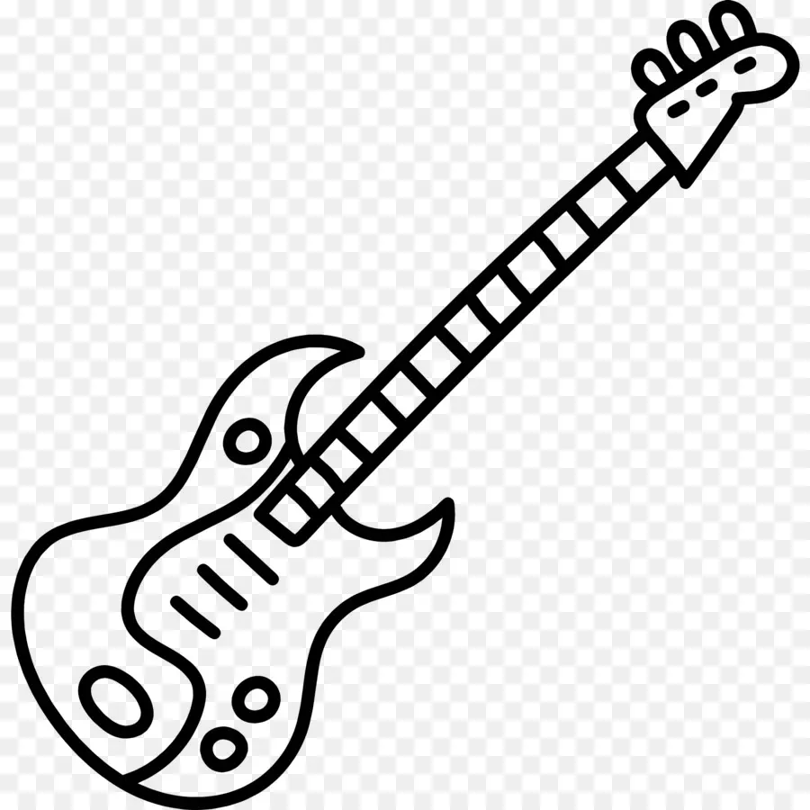 Gitar Listrik，Menggambar Garis PNG