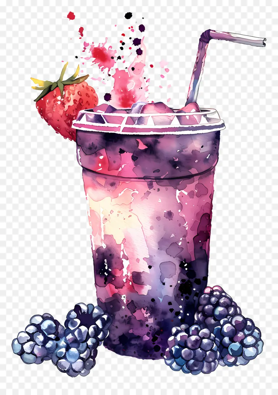 Berry Blend，Minuman Non Alkohol PNG