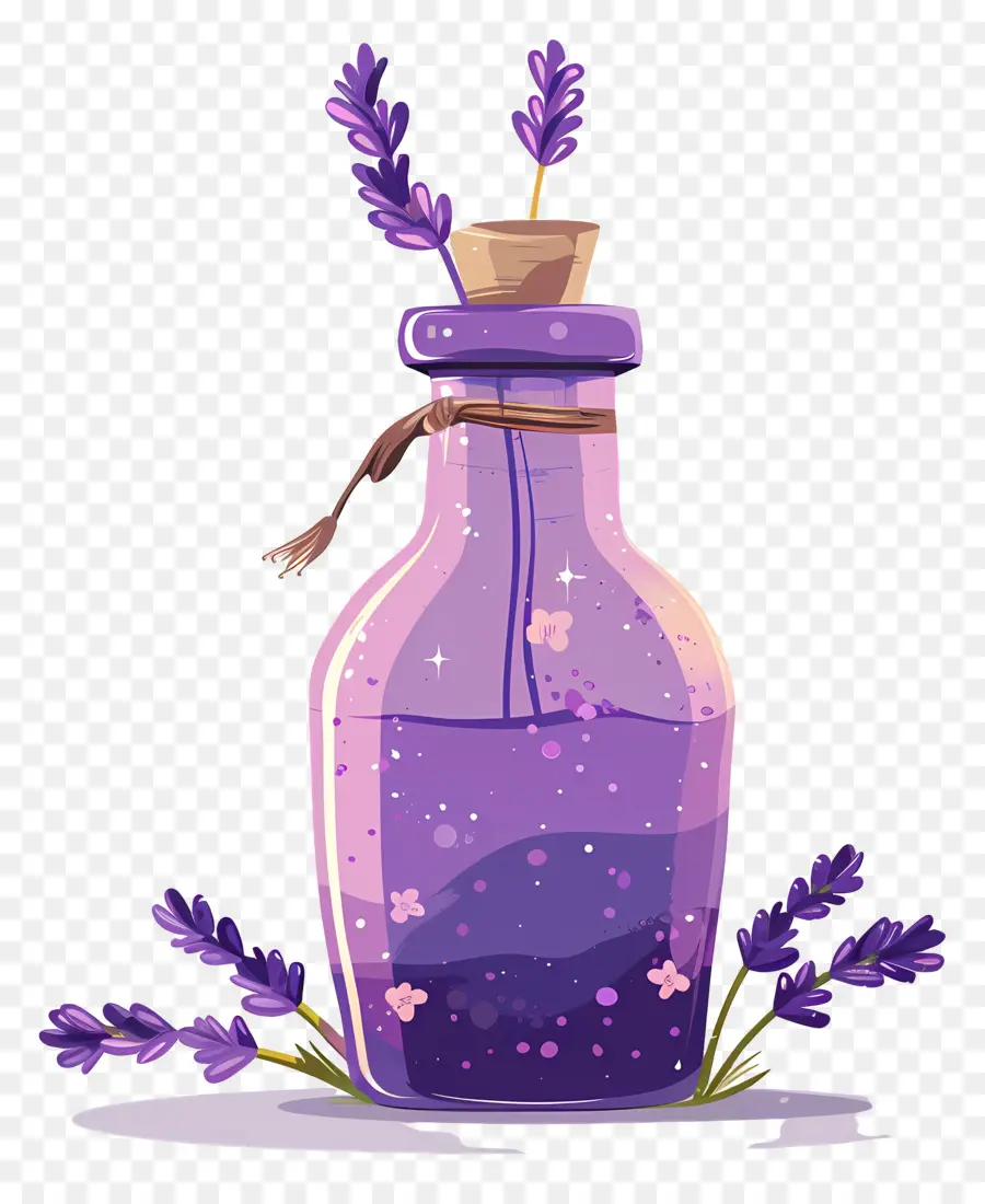 Lavender，Botol Kaca PNG