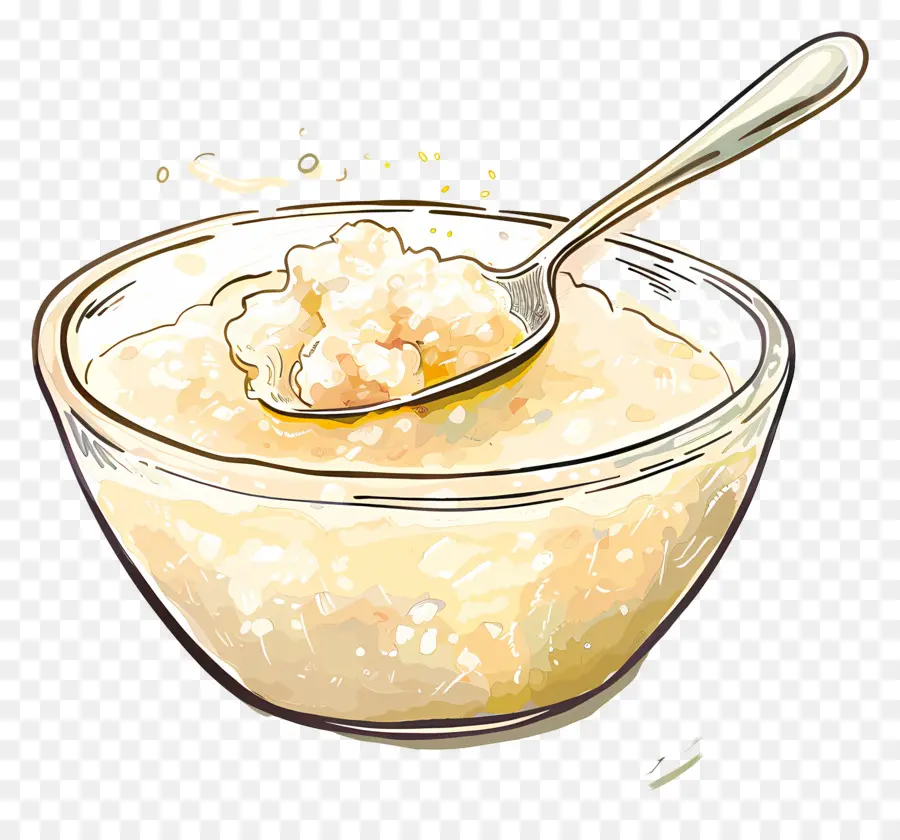 Semangkuk Bubur，Yoghurt PNG