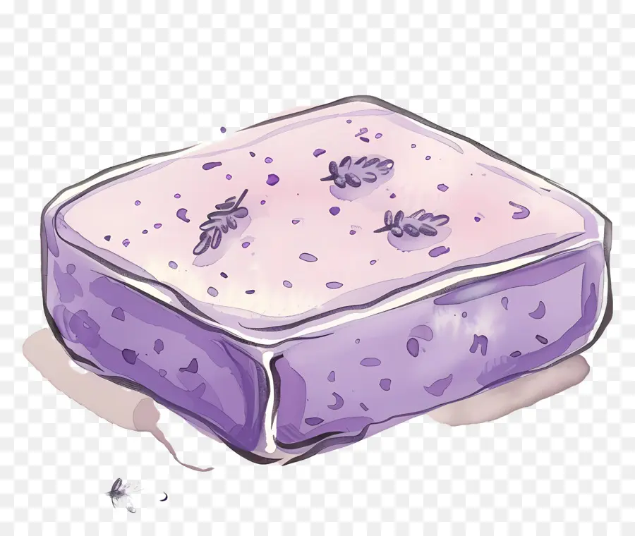 Lavender Soap Bar，Sabun Lavender PNG