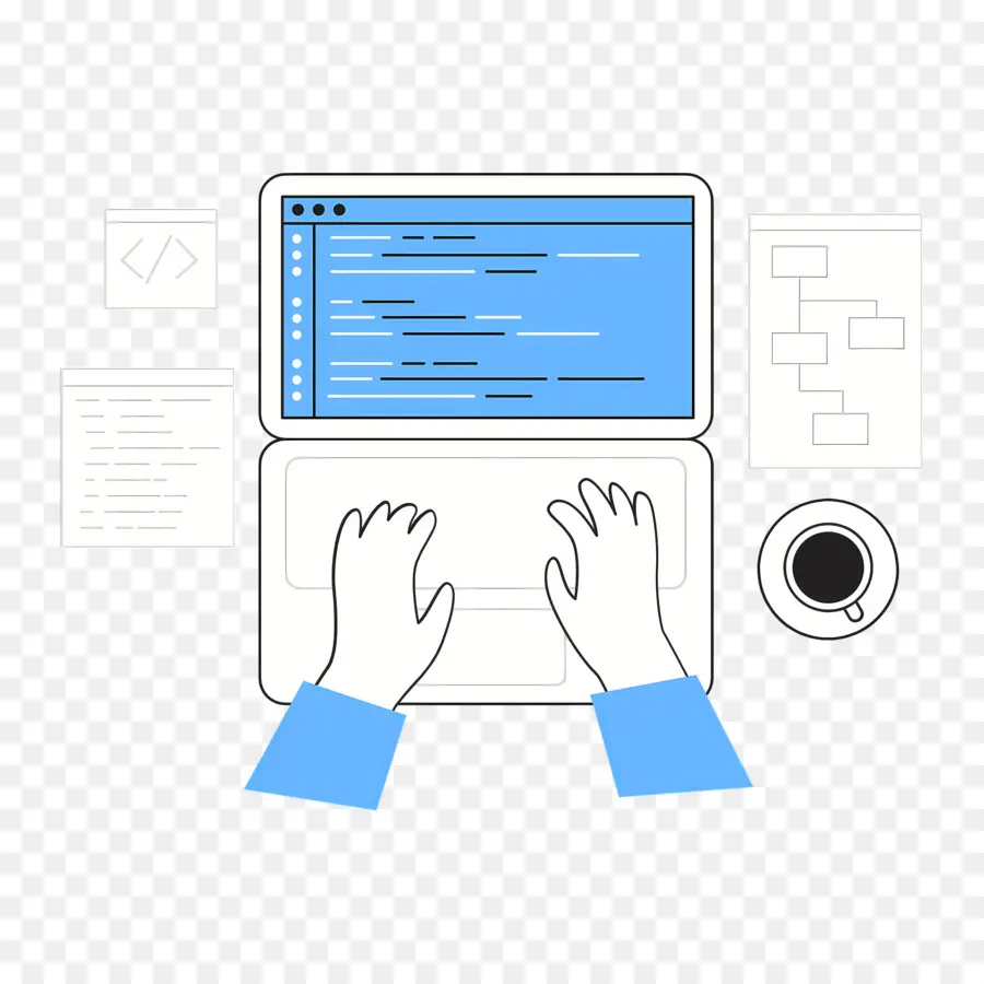 Coding，Laptop PNG