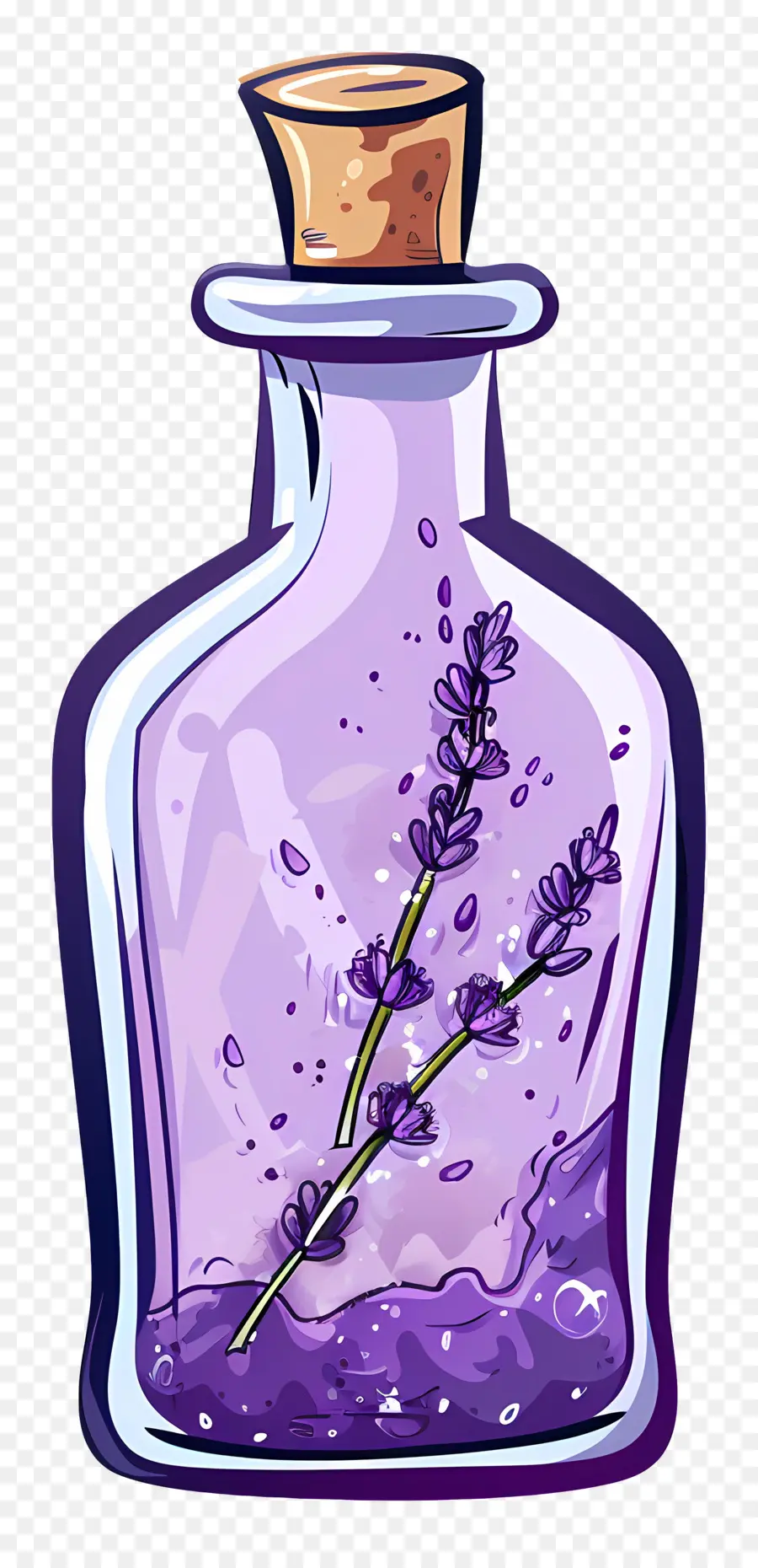 Botol Ramuan Lavender，Lavender PNG