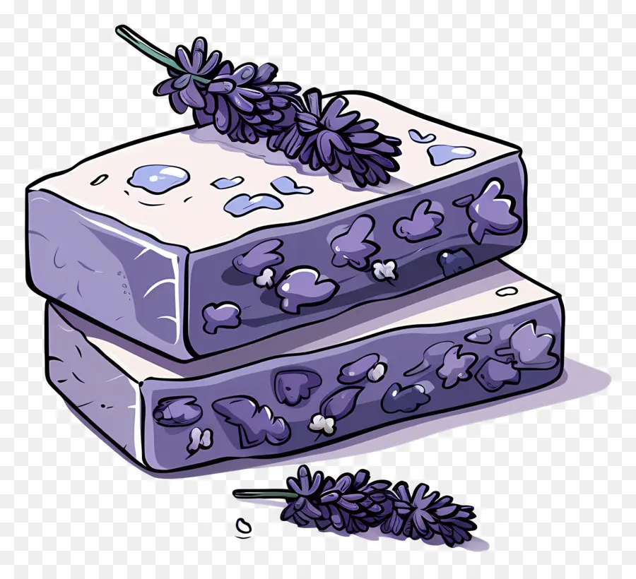 Lavender Soap Bar，Sabun Lavender PNG