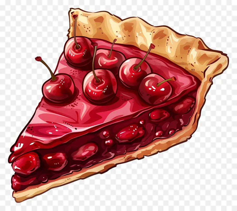 Cherry Pie，Cokelat Pie PNG