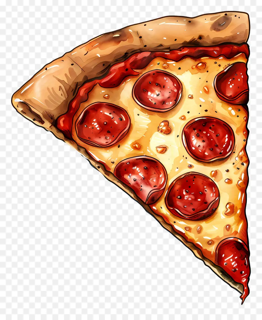 Sepotong Pizza，Pepperoni Pizza Slice PNG