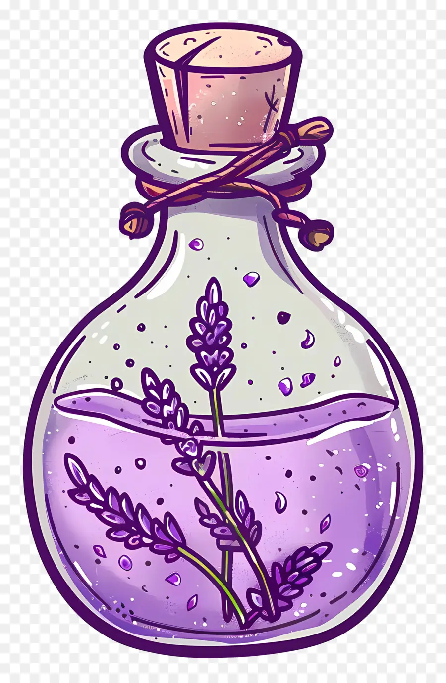 Botol Ramuan Lavender，Botol Kaca PNG