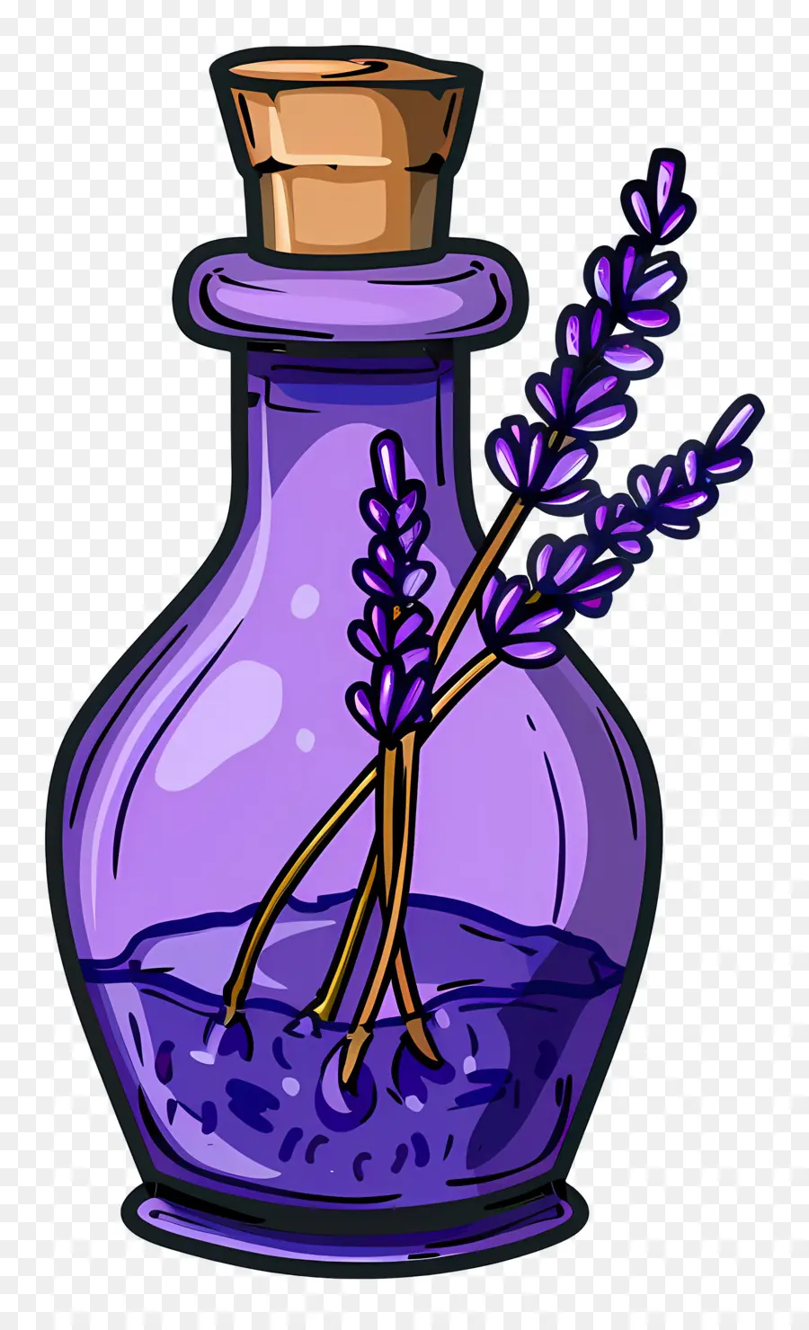 Botol Ramuan Lavender，Botol PNG