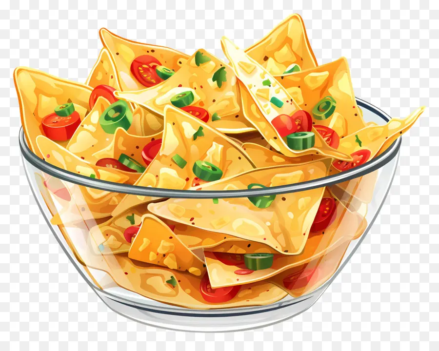 Semangkuk Nacho，Nachos PNG